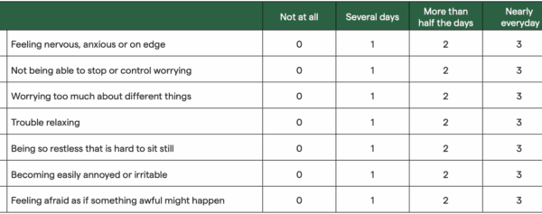 anxiety test hamilton