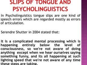 DESCUBRE el LAPSUS LINGUAE en PSICOLOGÍA - Significado