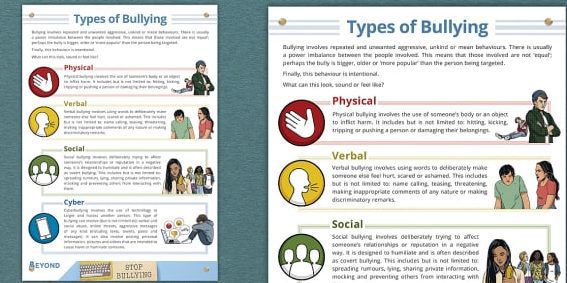 Tipos de acoso escolar: Identificación y prevención del bullying - Psico Fronteras